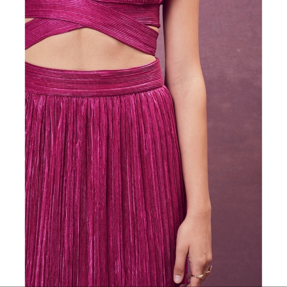 For Love & Lemons Marion Iridescent Midi Skirt - Picture 2 of 15